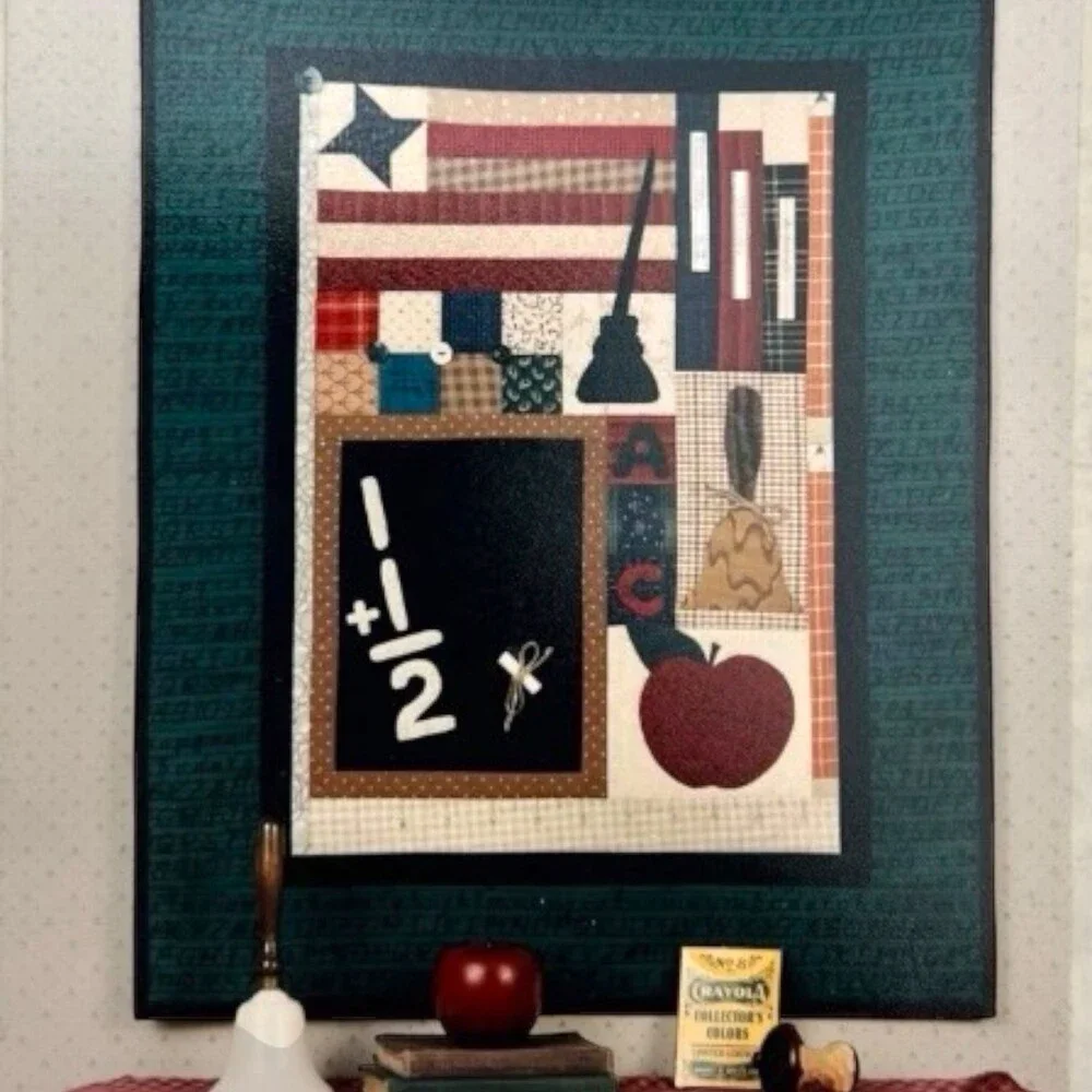 VTG 1995 Quilt Pattern Kansas Troubles Quilters SCHOOL DAYS 26